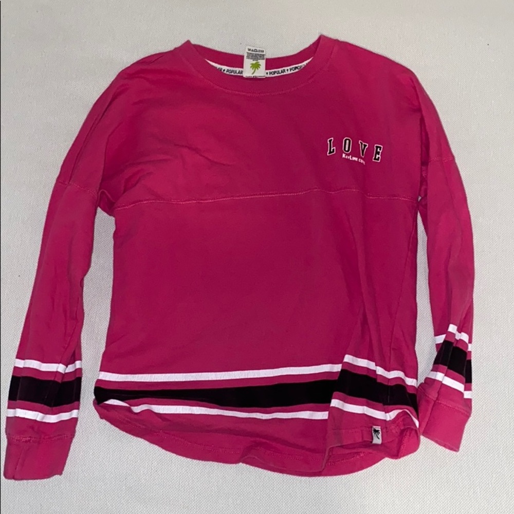 Pink long sleeve shirt